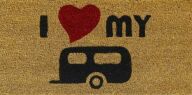 Kokosmatte I Love My Caravan 1471255001