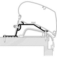 Adapter Rooftop für Hobby Wohnwagen Premium ab Baujahr 2012 90 636
