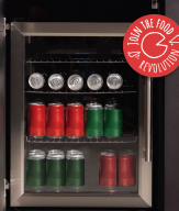 COZZE Outdoor Kühlschrank mit Glastür 60 Liter 90540