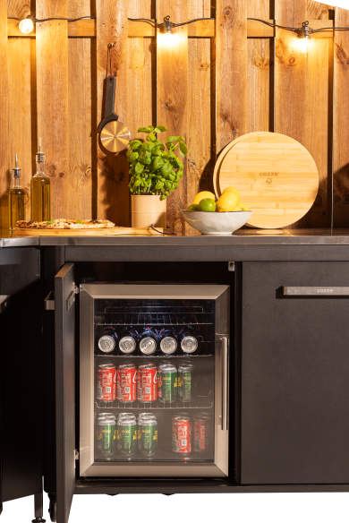 COZZE Outdoor Kühlschrank mit Glastür 60 Liter