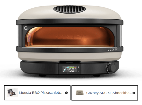 Gozney Arc XL Gas-Pizzaofen, 5,5 kW Creme inkl. Pizzaschieber