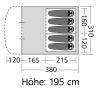Tunnelzelt Rocky Mountain 5 Plus XL Skizze
